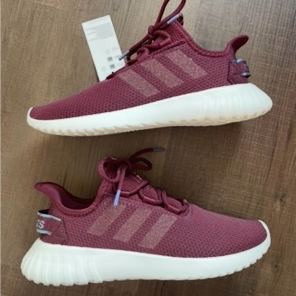 Adidas Kaptir X NWT Women's Sneakers in Burgundy and White - Picture 6 of 9